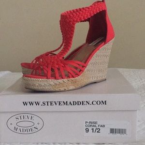 Bright Coral Espadrilles